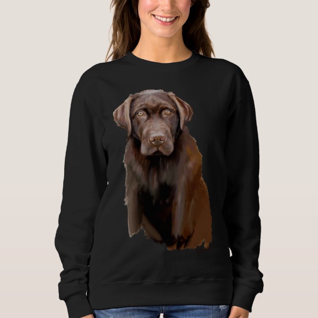 Chocolate Labrador    Sweatshirt (Front)