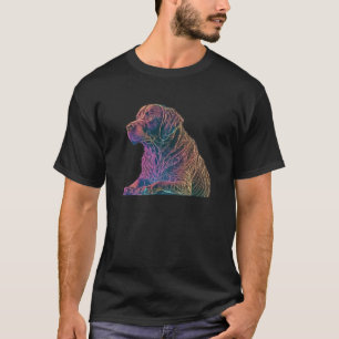 Chocolate Labrador Synthwave 80s Retrowave Aesthet T-Shirt