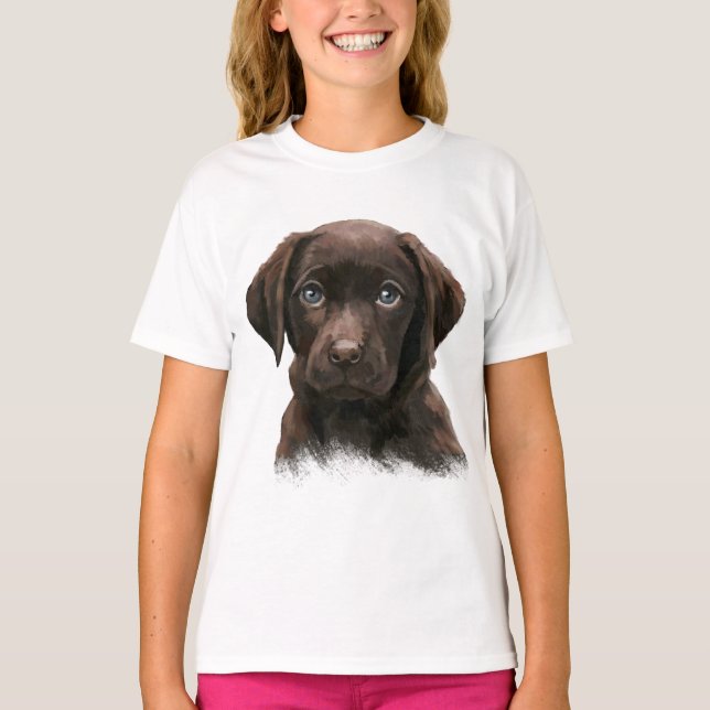 Chocolate Labrador T-Shirt (Front)