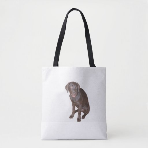 Image of Chocolate Labrador Tote Bag.