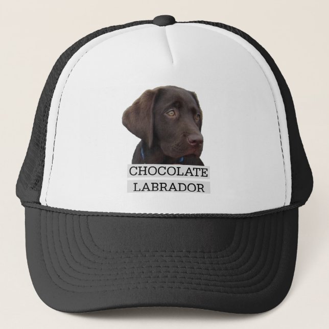 Chocolate Labrador Unique design! Trucker Hat (Front)