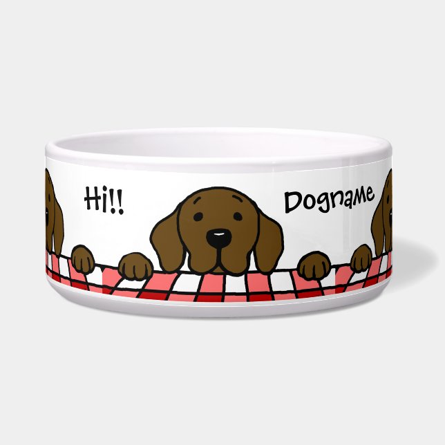 Chocolate Labrador watching you Kitchen (Front)