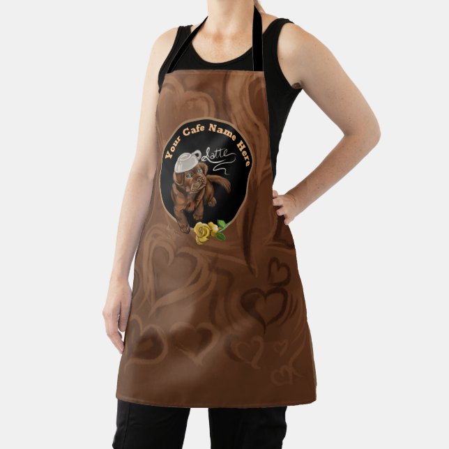 Chocolate Latte Lab Apron (Insitu)