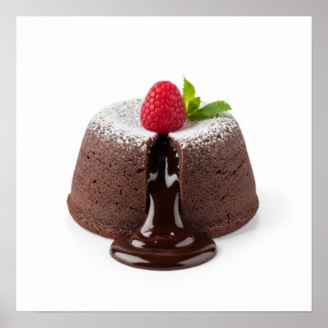 Chocolate Lava Cake with Sauce Poster (Front)
