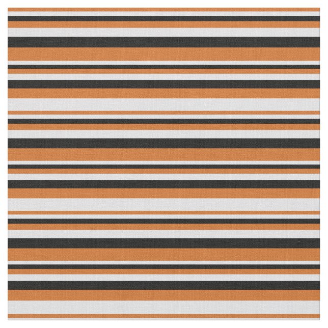 Chocolate, Lavender & Black Pattern of Stripes Fabric (Close Up)