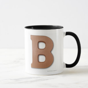 Chocolate letter b mug