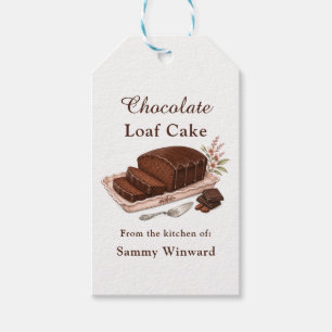 Chocolate Loaf Cake Gift Tags
