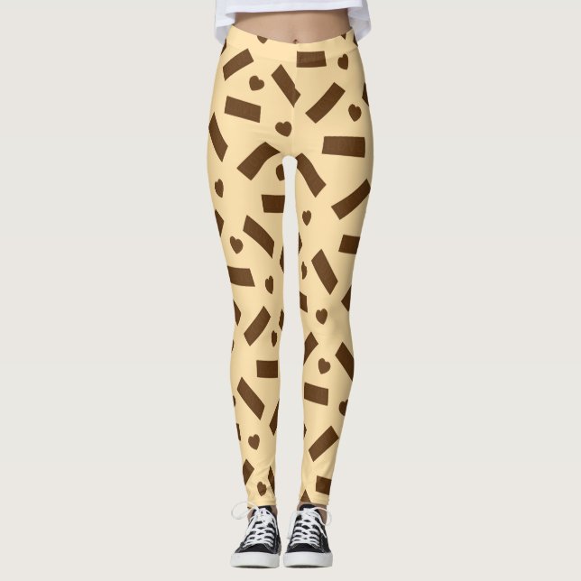 Chocolate Love Bar Leggings (Front)