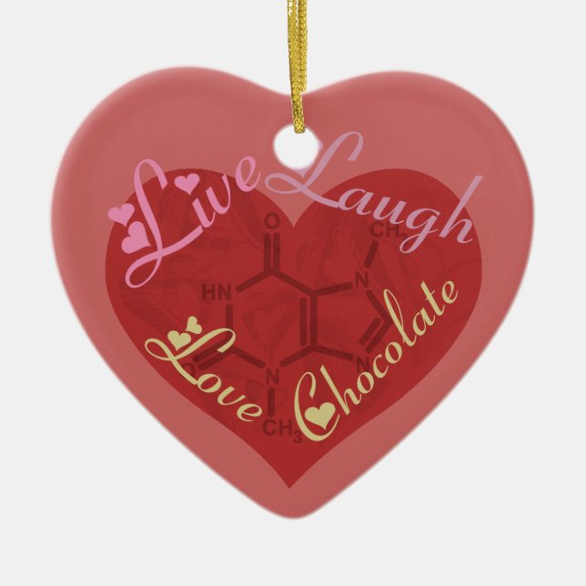 Chocolate Love Valentine Ornament (Front)