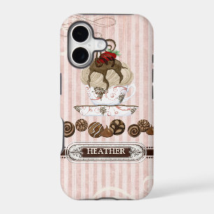 Chocolate Lover Addict Candy Swirls Cell Case