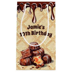 Chocolate Lover Birthday Party Bon Bon Candy Small Gift Bag