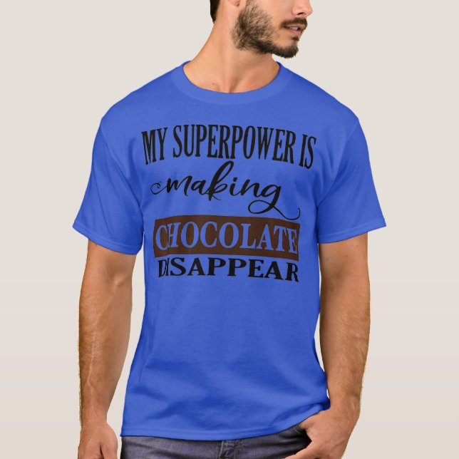 Chocolate Lover Candy Bar Baker Junk Food Diet T-Shirt (Front)