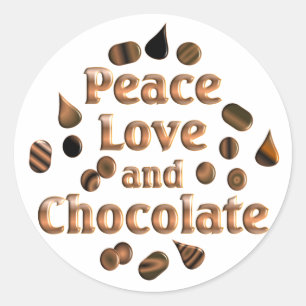 Chocolate Lover Classic Round Sticker