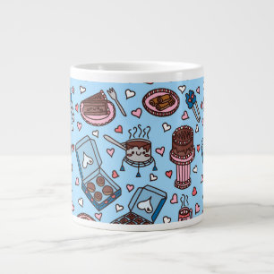 Chocolate lover cute large coffee mug