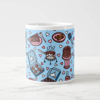 Chocolate lover cute large coffee mug
