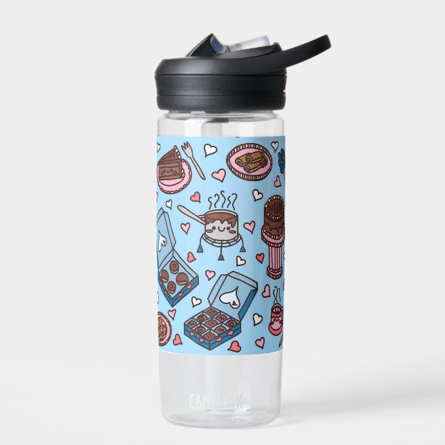 Chocolate lover cute water bottle (Left)