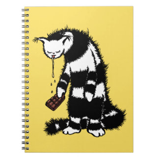 Chocolate Lover Funny Weird Cat Notebook