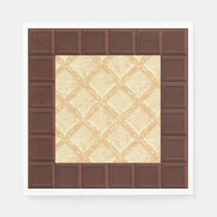 Chocolate lover napkin, Chocolate bar   Napkin