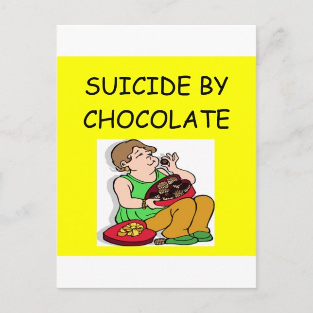 CHOCOLATE lover Postcard (Front)