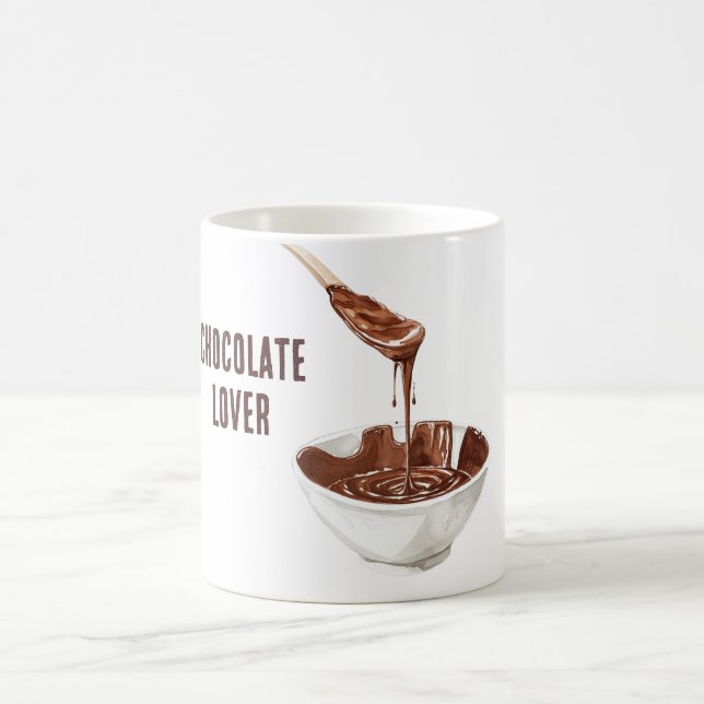 Chocolate Lover Spoon Bowl Coffee Mug (Center)