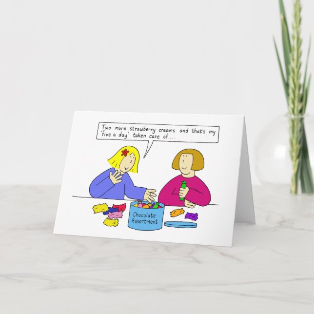 Chocolate Lovers Candy and Sweets Card (Front)