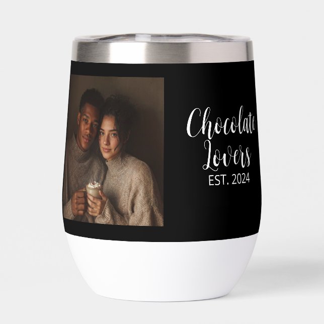 Chocolate Lovers Couple Established Photo Gift (Back)