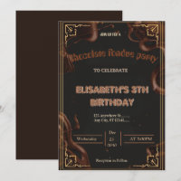 Chocolate Lovers Fondue Party Invitation