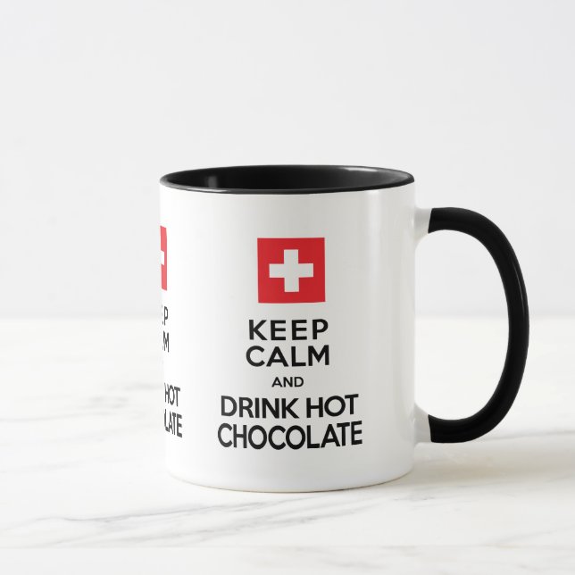 Chocolate Lover's Keep Calm Drink Hot Chocolate Mug (Right)