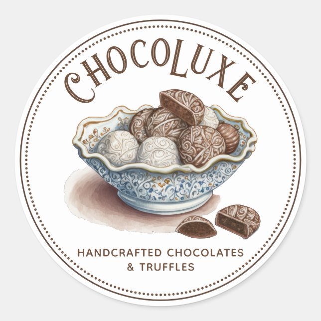 Chocolate Maker Chocolatier Product Label  (Front)
