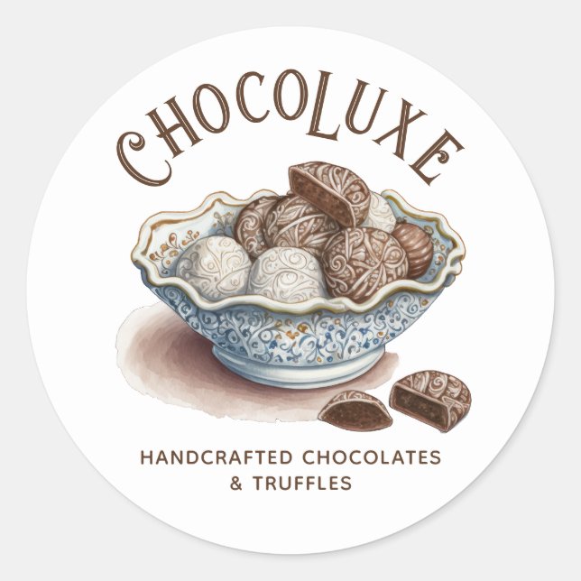 Chocolate Maker Chocolatier Product Label  (Front)