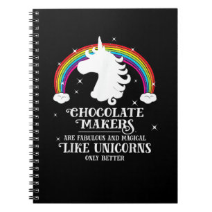 Chocolate Maker Fabulous Magical Like Unicorns Fun Notebook