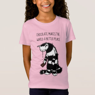 Chocolate makes the world a better place girl T-Shirt