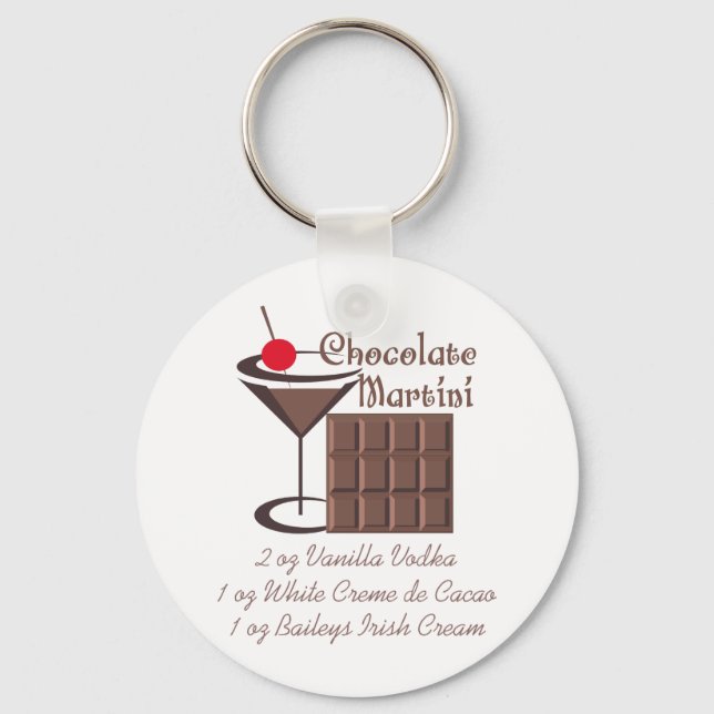 Chocolate Martini Key Ring (Front)