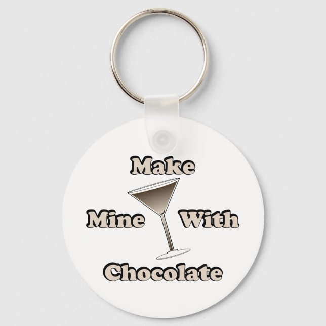 Chocolate Martini Key Ring (Front)