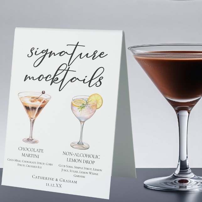 Chocolate Martini Lemon Drop Dessert Mocktails (Creator Uploaded)