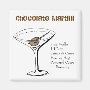 Chocolate Martini Recipe Magnet