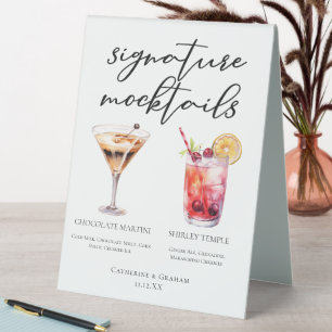 Chocolate Martini Shirley Temple Sweet Mocktails