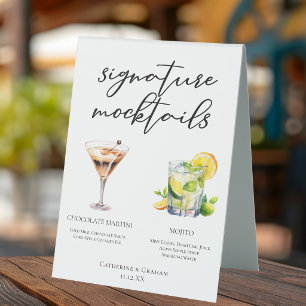Chocolate Martini Virgin Mojito Mocktail Menu