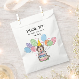 Chocolate Merle Cockapoo Cavapoo Birthday Party Favour Bags