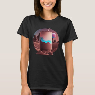 Chocolate Milk Synthwave 80s Retrowave Aesthetic T-Shirt