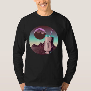 Chocolate Milk Synthwave 80s Retrowave Aesthetic T-Shirt