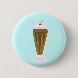 Chocolate Milkshake 6 Cm Round Badge