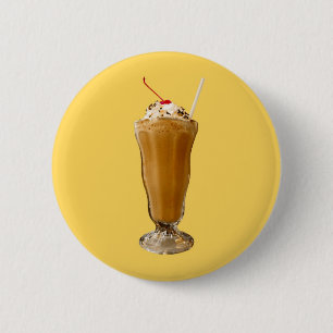 Chocolate Milkshake 6 Cm Round Badge