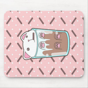 Chocolate Milkshake Cat  Chocolate Lover Mouse Mat