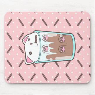 Chocolate Milkshake Cat |Chocolate Lover Mouse Mat