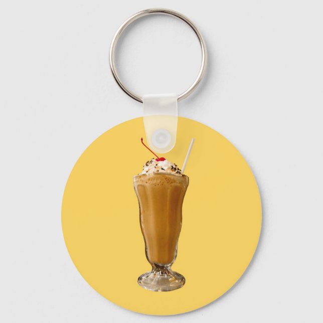 Chocolate Milkshake Key Ring (Front)