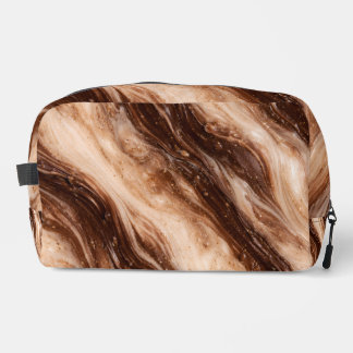 Chocolate Milkshake Marble Texture Dopp Kit