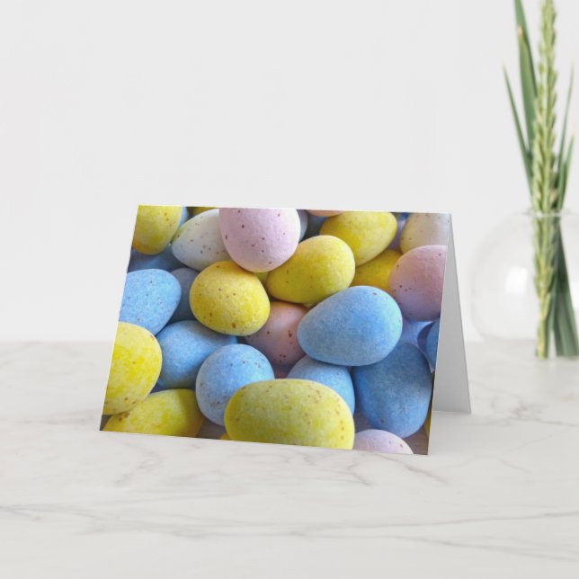 Chocolate Mini Eggs Holiday Card (Front)
