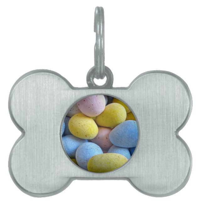 Chocolate Mini Eggs Pet ID Tag (Front)