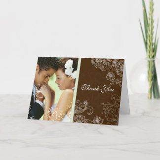 Chocolate Mint - Wedding Thank You Card